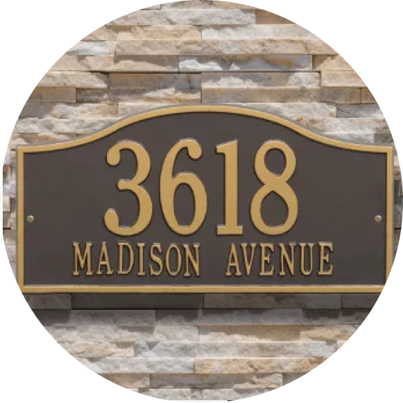 Wall Address  Plaque