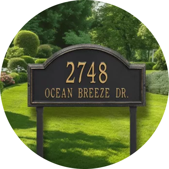 Lawn Address Plaque