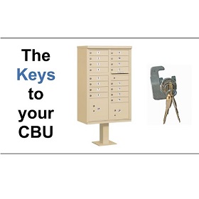How can I find the keys that shipped with my Cluster Mailbox?