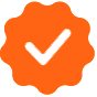 Orange Badge With A Check Mark