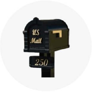 Gaines Keystone Mailbox & Post