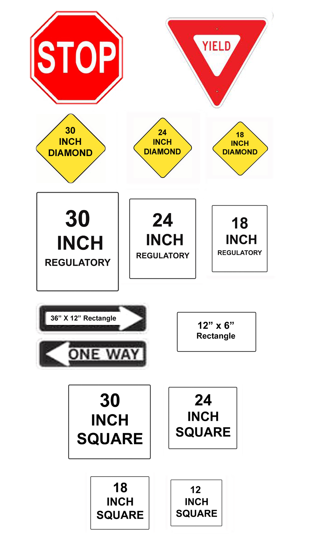 Imperial Faceplates for traffic signs