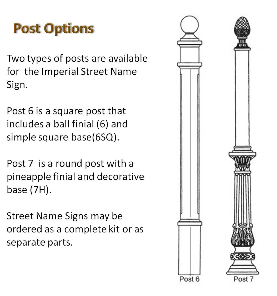 Imperial Street Sign Post