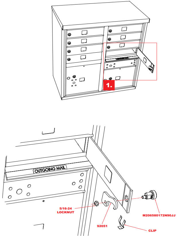 Fix Mailbox Door Rivet Maintenance Guide
