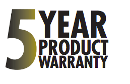 5 Year Product Warranty