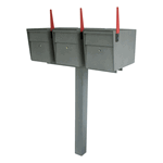 granite ultimate high security locking triple mailbox post package