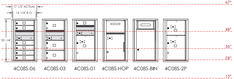 4C08 8-Tenant-Door-High Suite Series Overview