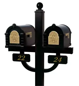 Multi-Family Mailbox & Post Combo