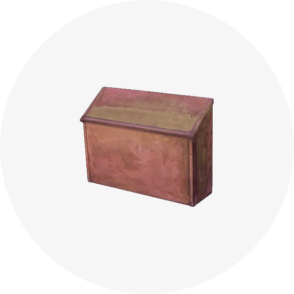 Copper / Brass Wall Mount Mailboxes